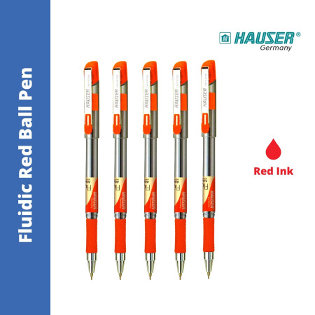 Hauser Fluidic Ball Pen - Red