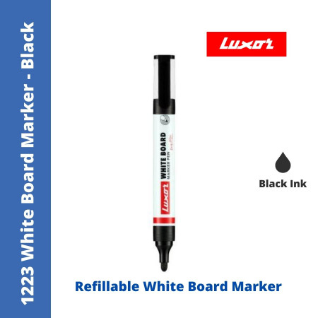 Luxor 1223 White Board Marker - Black