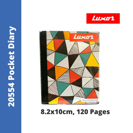 Luxor 20554 Pocket Diary, 8.2x10 cm, 120 Pages