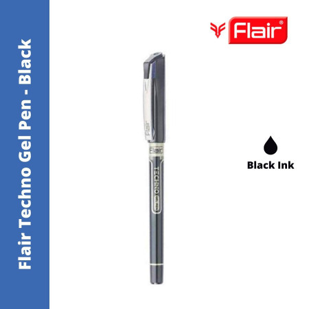 Flair Techno Gel Pen - Black