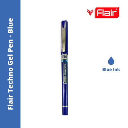 Flair Techno Gel Pen - Blue