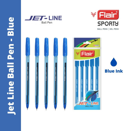 Flair Jet Line Ball Pen - Blue