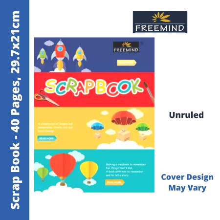Freemind Scrap Book - Unruled, Multicolour, 40 Pages, 29.7x21cm (705814)