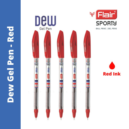 Flair Dew Gel Pen - Red