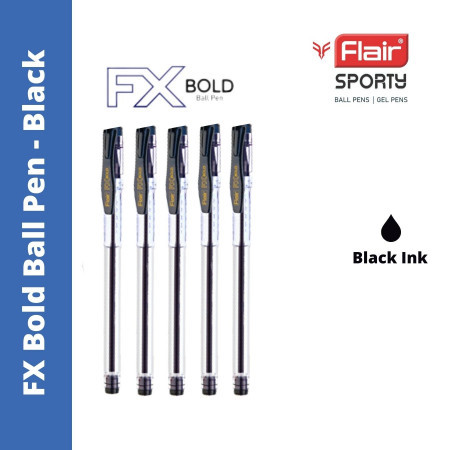 Flair FX Bold Ball Pen - Black