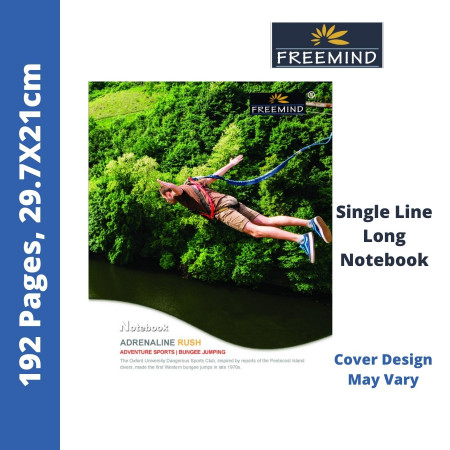 Freemind Long Notebook - Single Line, 192 Pages, 29.7x21cm (700344)