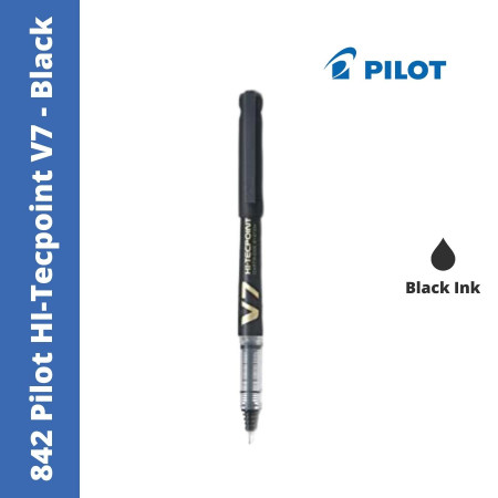 Pilot 842 V7 Hi-Tecpoint Cartridge Ink Pen - Black