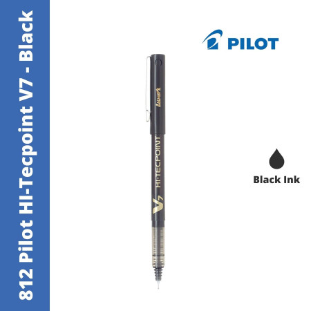 Pilot 812 V7 Hi-Tecpoint Pen - Black