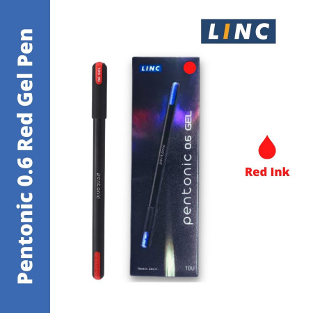 Linc Pentonic 0.6 Gel Pen - Red