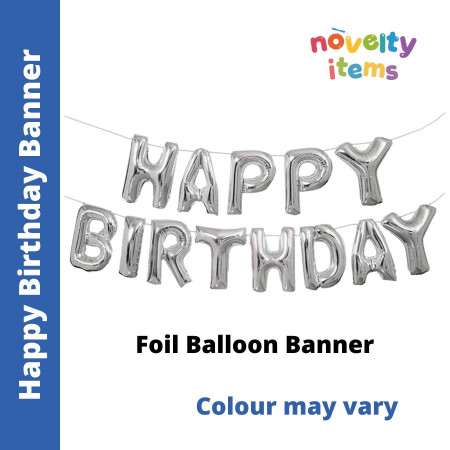 Happy Birthday Foil Balloon Banner