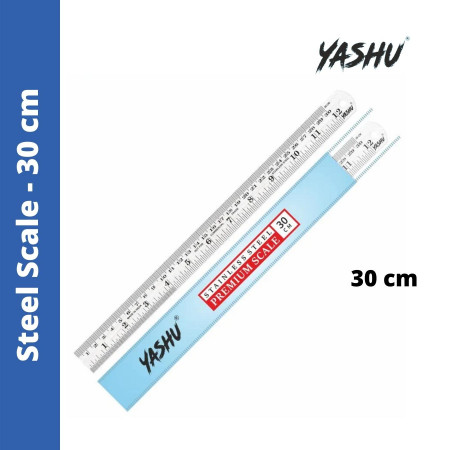Yashu Steel Scale - 30 cm