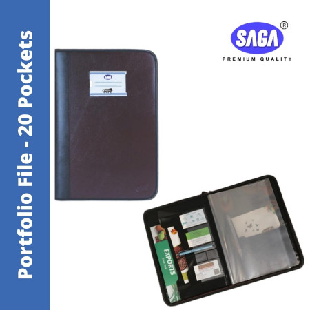 SAGA FC Portfolio File - 20 Pockets (SC-20)