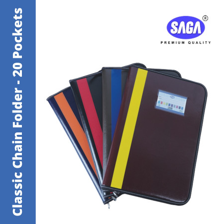 SAGA Classic Chain Folder - 20 Pockets (20P)