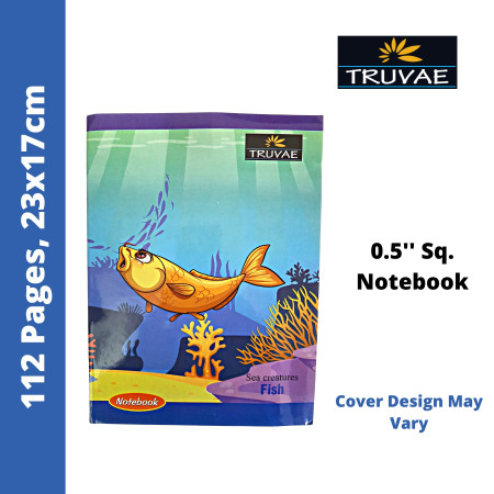 Truvae Notebook - Square 0.5'', 112 Pages, 23x17 cm (512)