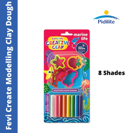 Pidilite Fevi Create Rangeela Modelling Clay Dough - 8 Shades