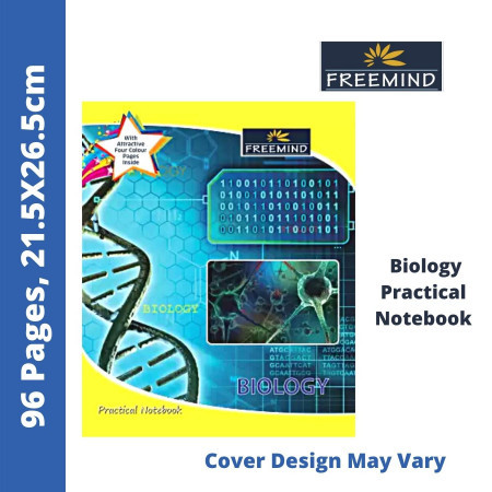 Freemind Practical Notebook - Biology, 96 Pages, 21.5x26.5cm (703400) - New