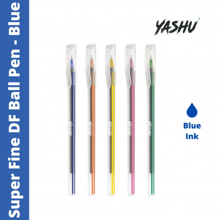 Yashu Premium Super Fine DF Ball Pen - Blue