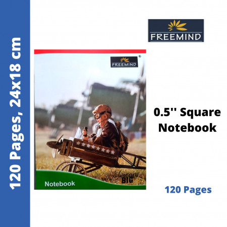 Freemind Notebook - Square 0.5'', 120 Pages, 24X18cm (700292J)