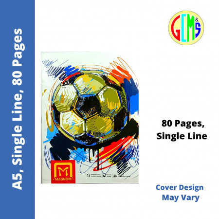Magnom A5 Notebook - Single Line, 80 Pages