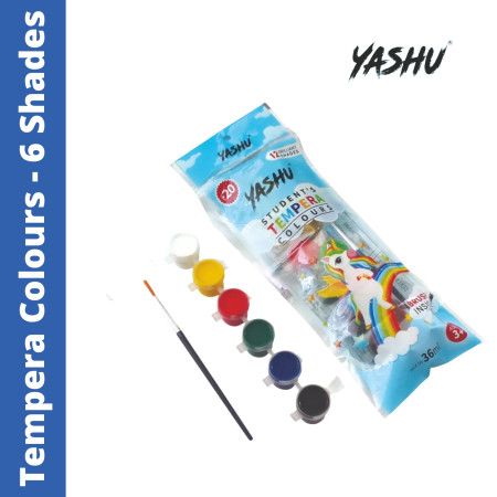 Yashu Tempera Colours - 6 Shades