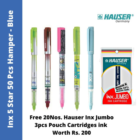 Hauser Inx 5 Star 50 Pcs Hamper - Blue (Refer Description)